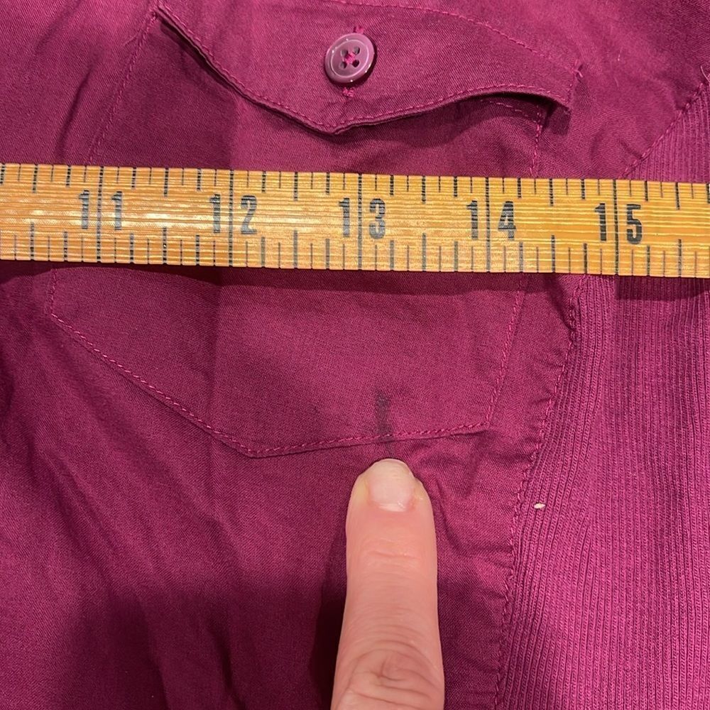 Ann Taylor Fuschia Button Down - Picture 7 of 9